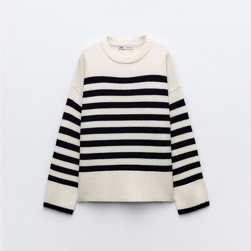 Zara striped sweater size M